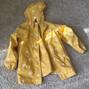 Verbaudet Yellow Heart Pattern Kids Jacket